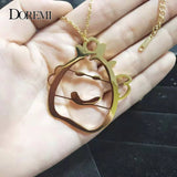 DOREMI Kids Drawing Necklace Customized Child Artwork Name LOGO