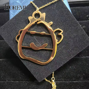 DOREMI Kids Drawing Necklace Customized Child Artwork Name LOGO