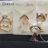 DOREMI Kids Drawing Necklace Customized Child Artwork Name LOGO