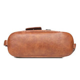 Retro Leather Backpack Ladies Large-capacity Bags