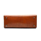 Vintage Women Handbag Oil Wax PU Leather Shoulder Bag Casual Tote Large Bolsos