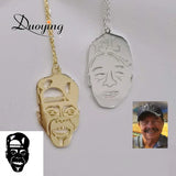 Children's Drawing Personalized Necklace Christmas Gift