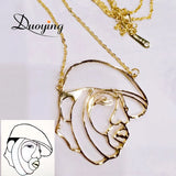Children's Drawing Personalized Necklace Christmas Gift
