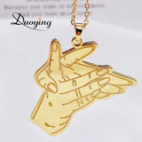 Children's Drawing Personalized Necklace Christmas Gift