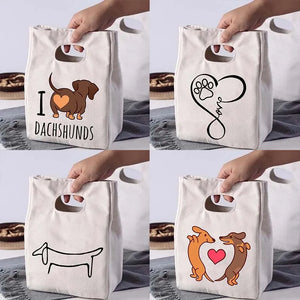 Dachshunds Cooler Bag Insulated Lunch Tote for Women Kids Picnic Food Storage