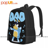 Dad Mum Love Father'S Backpack Large Capacity Vintage Beach Bag