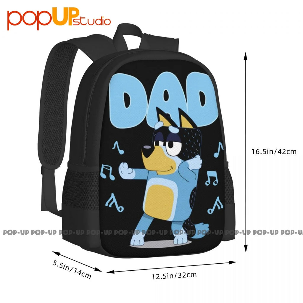 Dad Mum Love Father'S Backpack Large Capacity Vintage Beach Bag