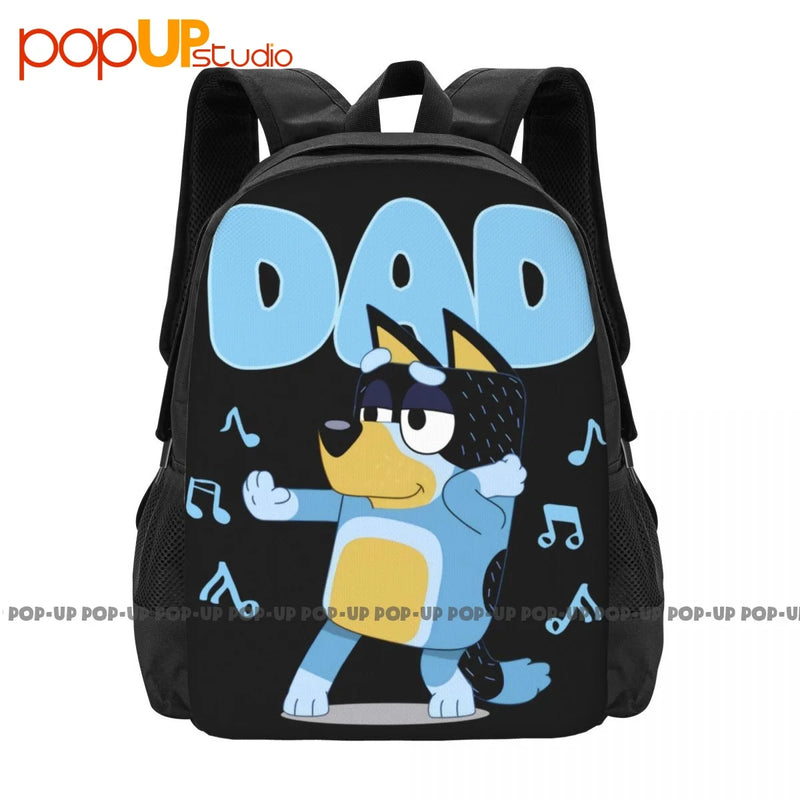 Dad Mum Love Father'S Backpack Large Capacity Vintage Beach Bag