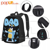 Dad Mum Love Father'S Backpack Large Capacity Vintage Beach Bag