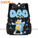 Dad Mum Love Father'S Backpack Large Capacity Vintage Beach Bag