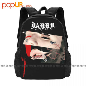 Daddy Lil Peep Retro Music Backpack Large Capacity Bookbag Style 3d Printing