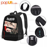 Daddy Lil Peep Retro Music Backpack Large Capacity Bookbag Style 3d Printing