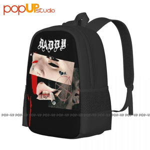 Daddy Lil Peep Retro Music Backpack Large Capacity Bookbag Style 3d Printing