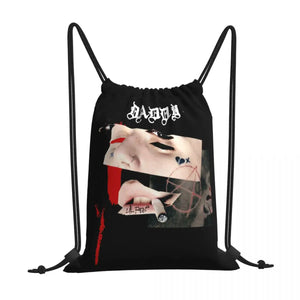 Daddy Lil Peep Retro Music Drawstring Bags Gym Bag Travel