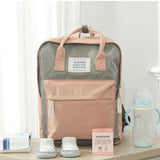 Daffdiol Women Canvas Backpack College School Bag Zipper 15inch Laptop