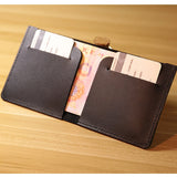 Daffdoil Leather Wallet Men Women Original Porte feuille Femme Ultrathin