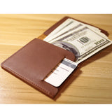 Daffdoil Leather Wallet Men Women Original Porte feuille Femme Ultrathin