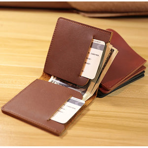 Daffdoil Leather Wallet Men Women Original Porte feuille Femme Ultrathin