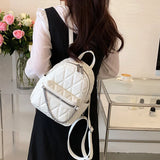 Daily Knapsack School Bags Summer Quilted Small Women Backpack Trends Girls