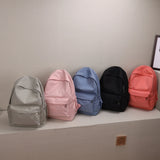 Large Capacity Travel School Backpacks Nylon Zipper Rucksacks