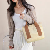Fashionable Satchel Handbag for Students with Big Pockets