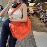 Women's Daily Sport Shoulder Bag Gym Outdoors Travel Teen Bookbag Yoga Tote