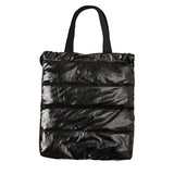 Women Soft Winter Padded Down Backpack Large Capacity Shoulder School Bag