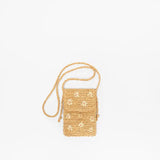 Daisy Flower Straw Small Phone Bag Ladies Shoulder Bag Crossbody Messenger Bags