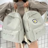 Daisy Small Backpack for School Teenagers Girls Canvas Women Backpack