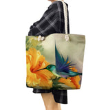 Daisy Sunflower Tote Bags Floral Print Women Beach Bags