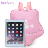 Kids Pink Ballet Backpack Star Shape Girls Dancing Ballerina Print