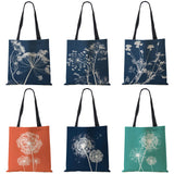 Dandelion Print Tote Bag for Women - Reusable Shopping Shoulder Bag