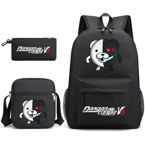 Danganronpa 3 Backpack Set Student Boy Girl School Bag Pencil Case Shoulder Bag