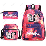 Danganronpa 3pcs Backpack Set Students Rucksack Shoulder Bag Pen Bag
