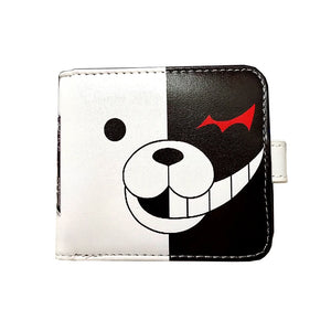 Monokuma Cosplay PU Leather Cartoon Wallet Moneybag Short Notecase