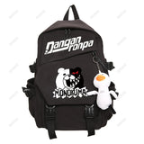 Nagito Komaeda Nylon Women Backpack Multi-pocket Ring Buckle Portable
