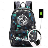 Danganronpa School Backpack for Teens Laptop Travel Rucksack