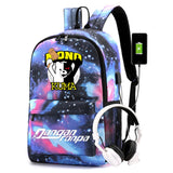 Danganronpa School Backpack for Teens Laptop Travel Rucksack