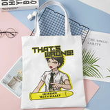 Danganronpa Shopping Bag Canvas Bolso Grocery Cotton Handbag