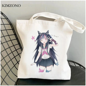 Danganronpa Shopping Bag Reusable Canvas Shopper Grocery Handbag