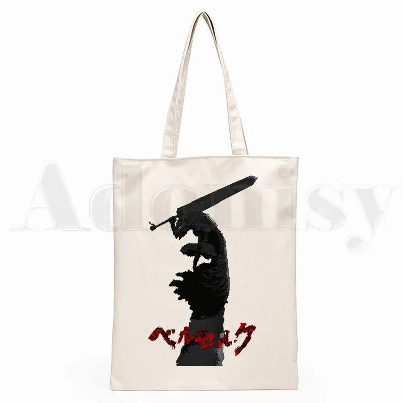 Dark Berserk Guts Anime Manga Graphic Shopping Bag Girls Hand Bag