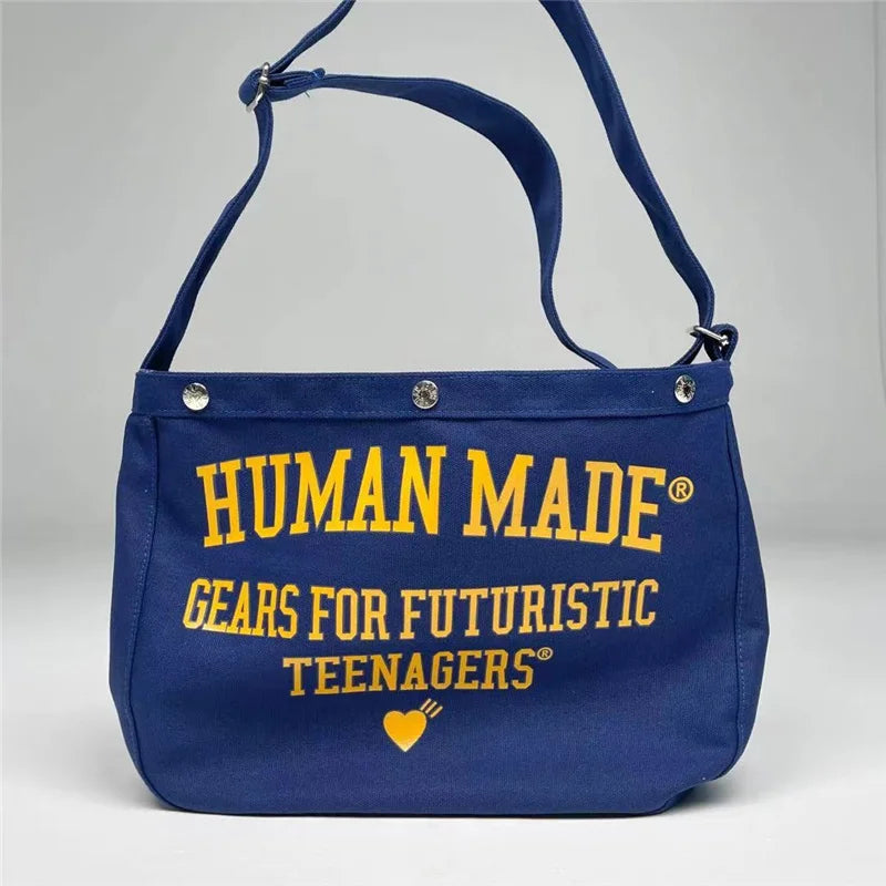 Dark Yellow Vintage Canvas Backpack 35*26 High Human Bag