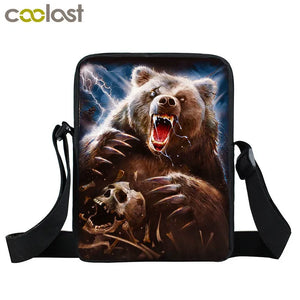 Gothic Messenger Bag for Women Grim Reaper Punk Shoulder Bag