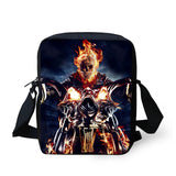Dark Skeleton Print Messenger Bag Shoulder Bag Mini Cross-body Satchel