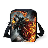 Dark Skeleton Print Messenger Bag Shoulder Bag Mini Cross-body Satchel