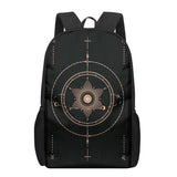 Dark Art Eye Sun Stars 3D Print Book Bags Back to School Bag Set