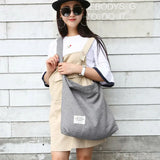 Nylon School Bags Men Women Students Casual Large Capacity Shoulder Bag