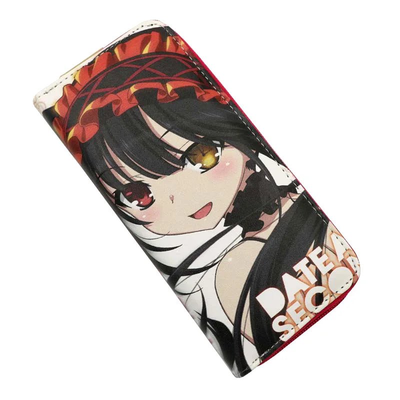 Date A Live Anime Kurumi Long Wallet Zip Clutch Purse