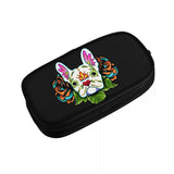 Sugar Skull French Bulldog Pen Box Student Anime Pencil Case