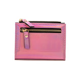 Pu Zero Wallet Ins Clip Fastener Short Zipper Women's Purse